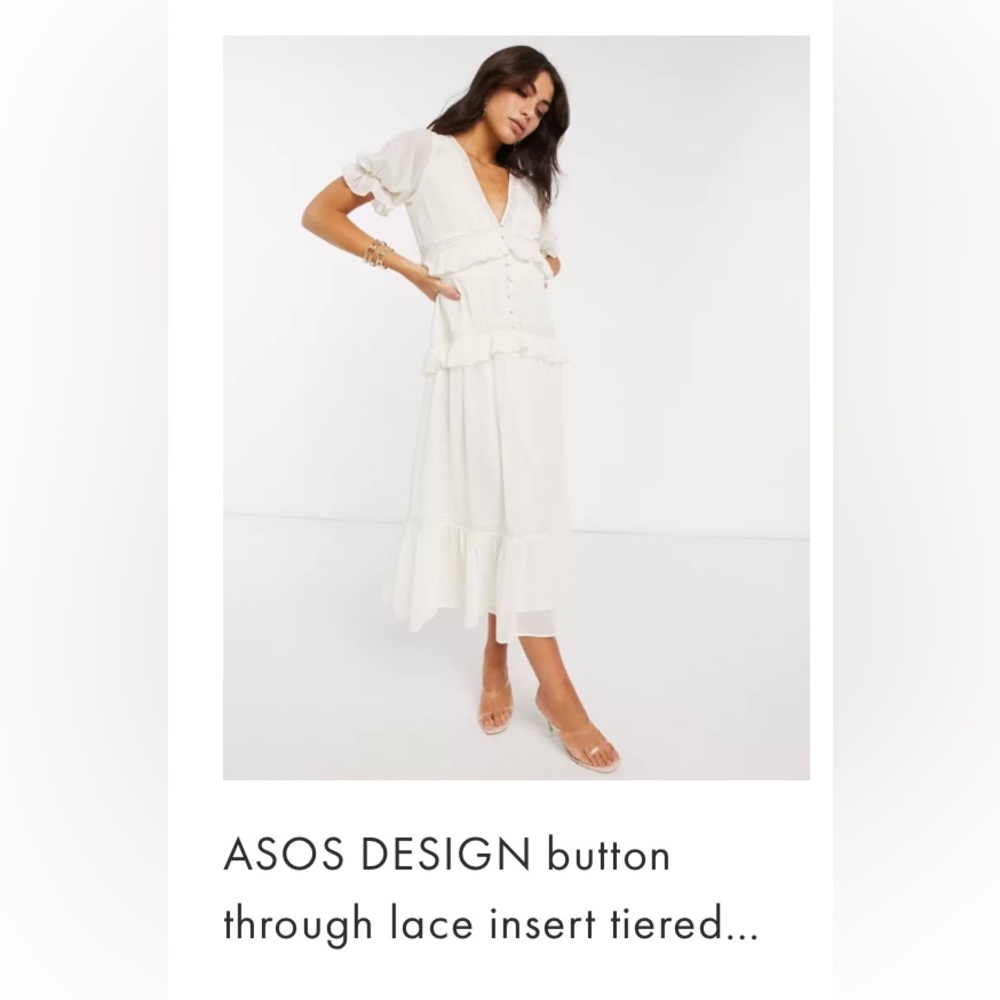 ASOS Design Ivory Dress
